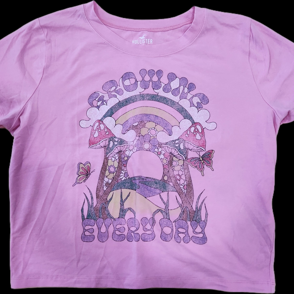 Hollister Kids Lavender Graphic Tee